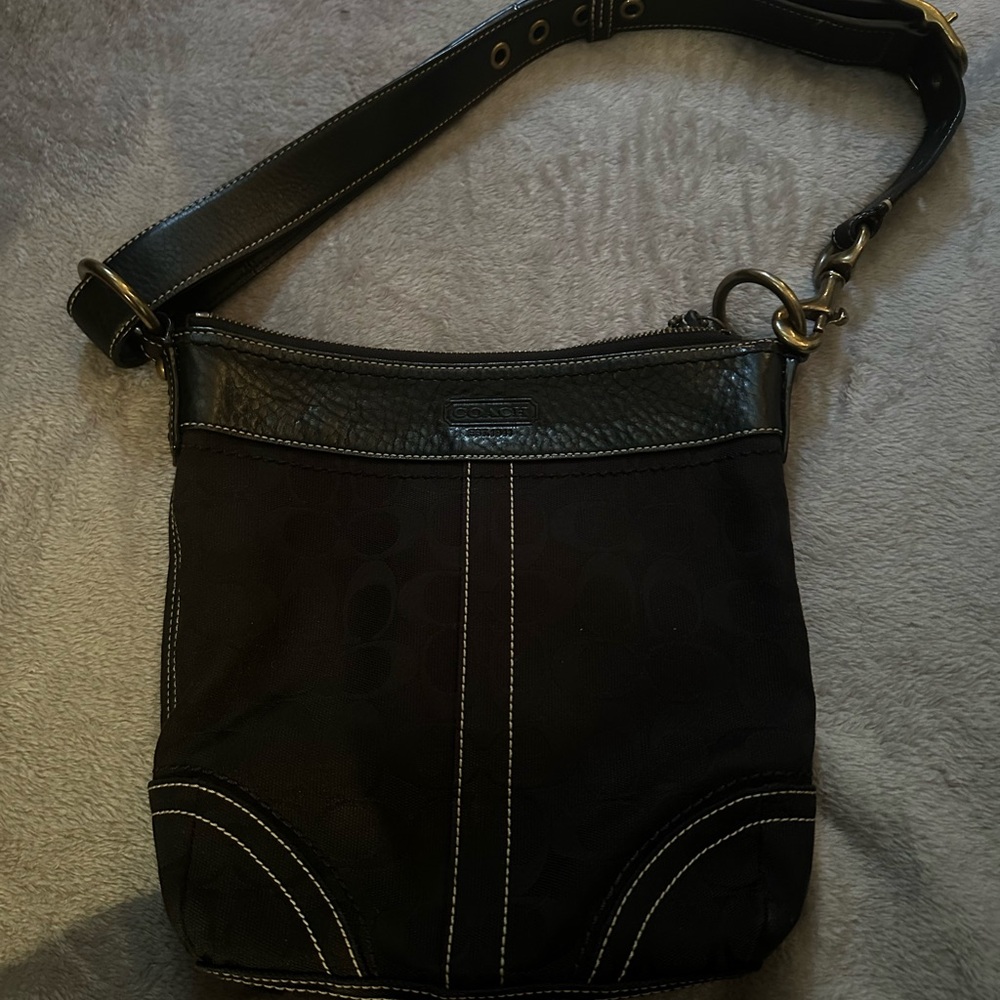 Coach Black Signature Collection Shoulder Bag